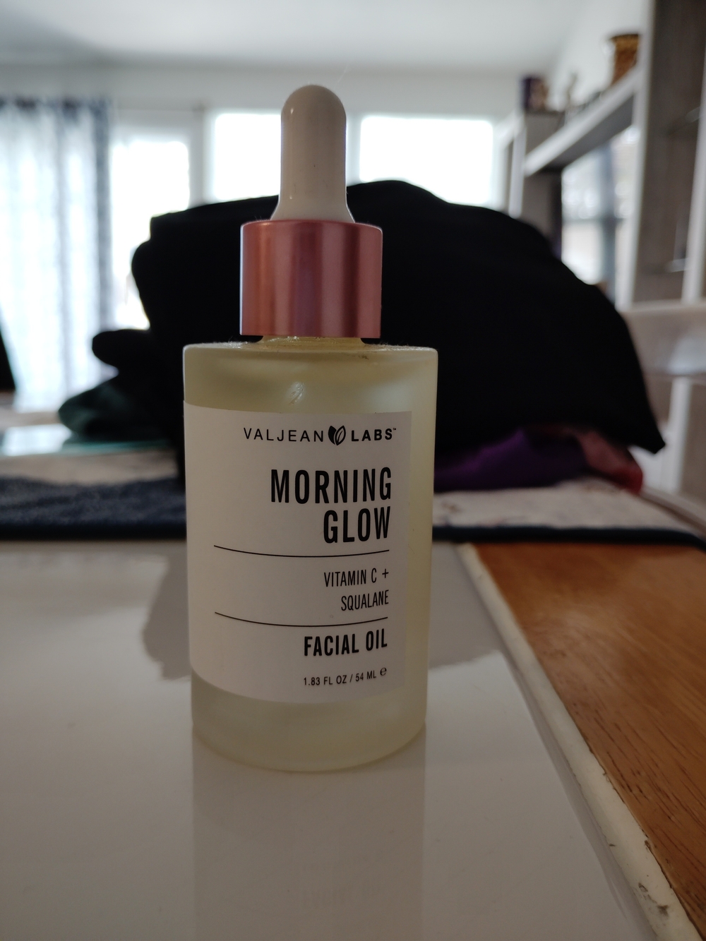 Morning Glow Facial Oil - Vitamin C + Squalane, Pink Dropper